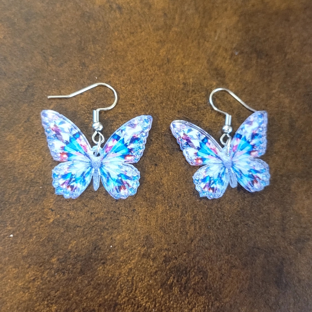 SHEIN Multicolor Butterfly Earrings